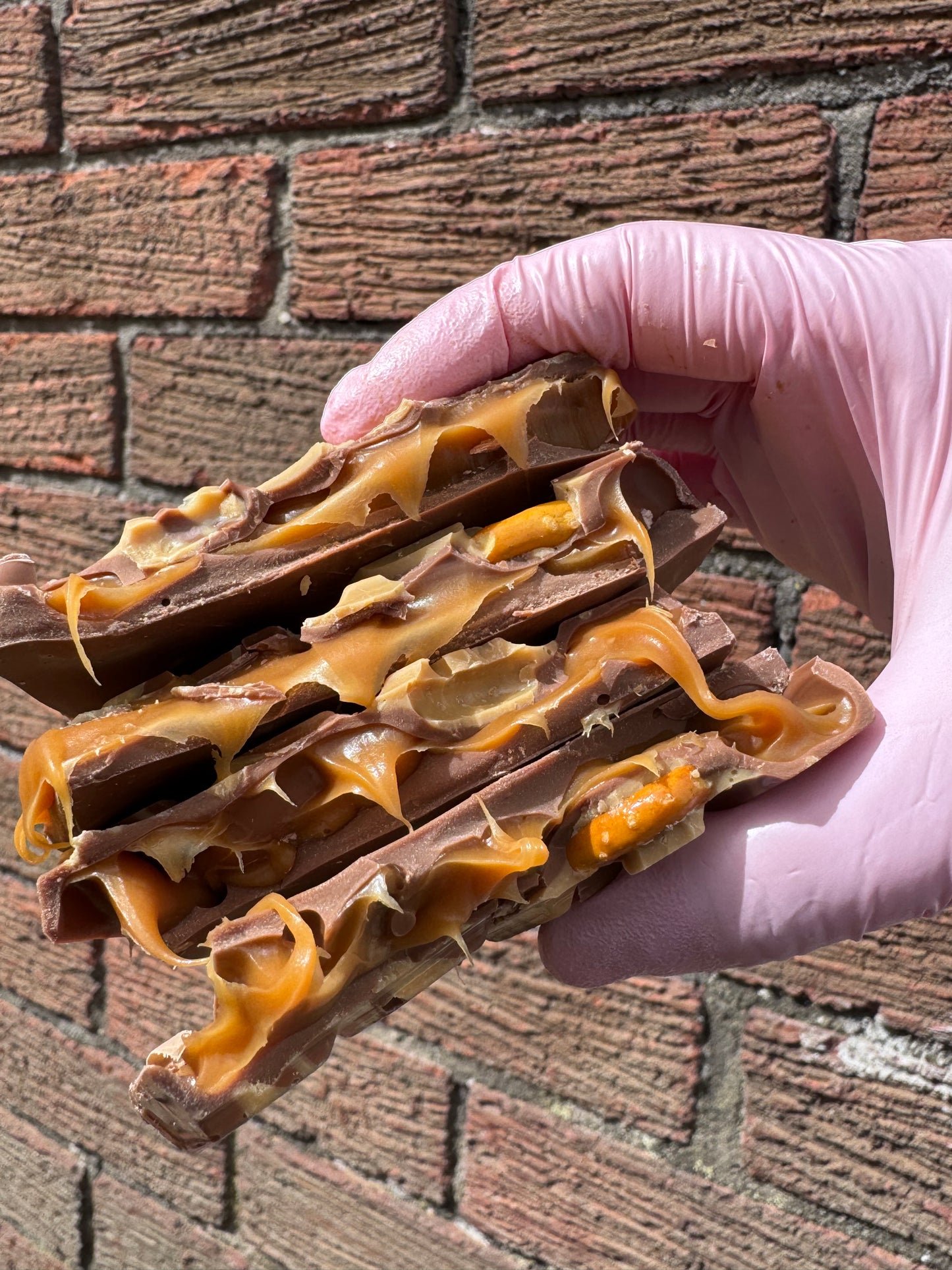 Caramel pretzel filled Bar