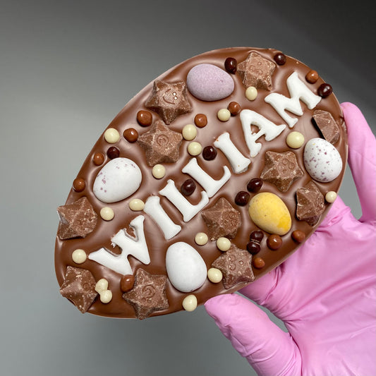 Personalised Mini egg & magic stars easter slab